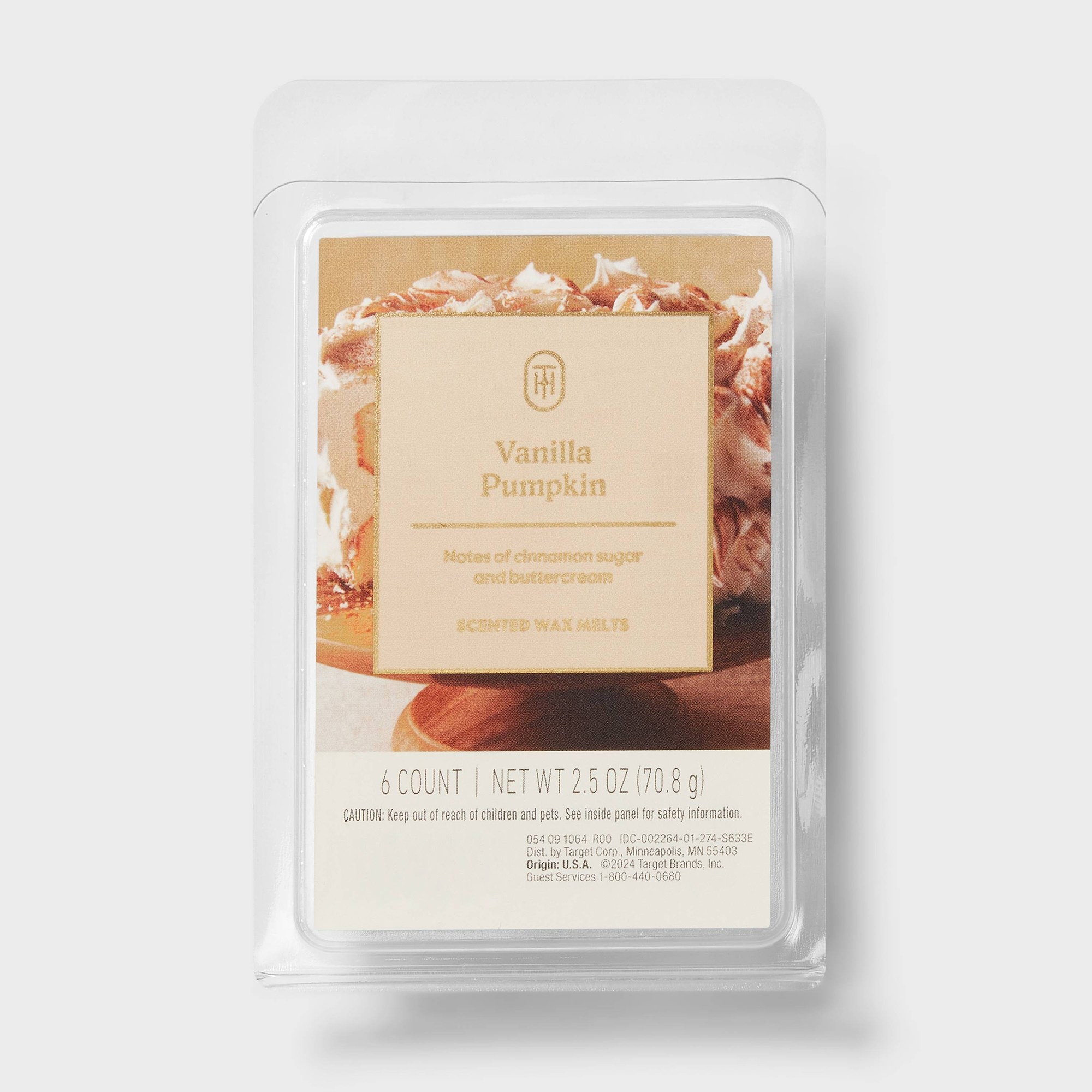 Home Fragrance Vanilla Scented Candle - مكعبات شمع معطرة برائحة الفانيليا واليقطين