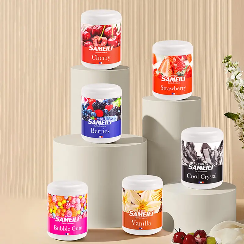 Home Fragrance Gel - حامل أكواب مزخرف للسيارة الفاخرة معطر