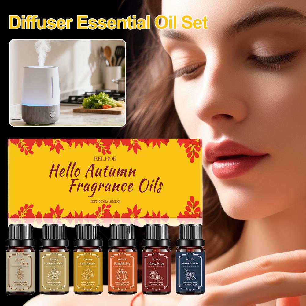 Home Fragrance Vanilla Scented Candle - 6 × 10 مل زيوت عطر