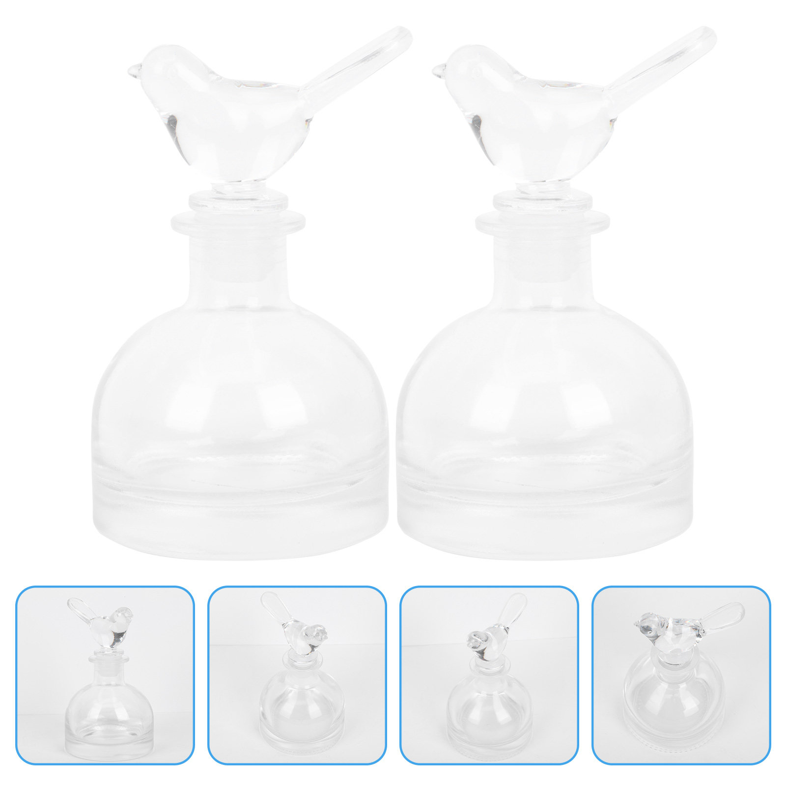قطعتان من زجاجات العطور الزجاج - مراجعة Home Fragrance Usa وسعره