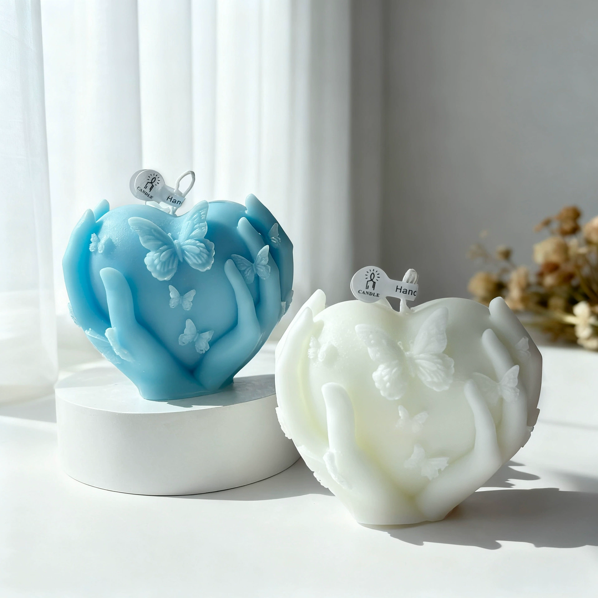 قطعة واحدة تحمل قلبًا في هدية  - مراجعة Home Fragrance Vanilla Scented Candle وسعره