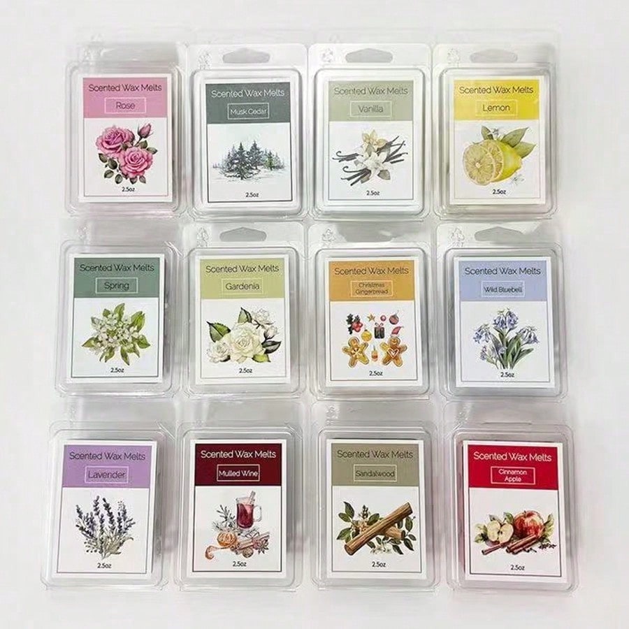 مجموعة شمع معطر، 8 روائح متنوع - مراجعة Home Fragrance Vanilla Scented Candle وسعره