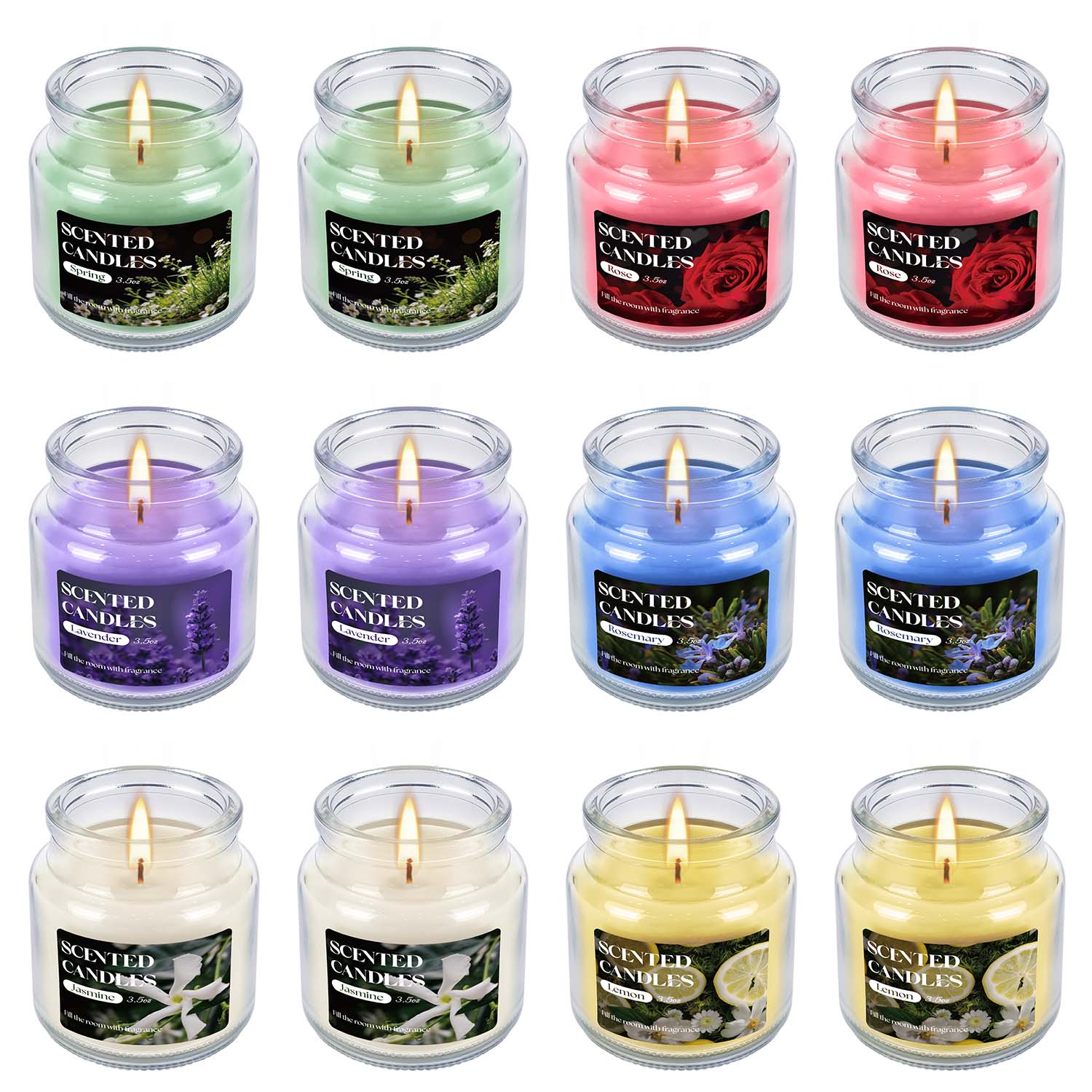 مجموعة من 12 شمعة صغيرة بغطاء  - مراجعة Home Fragrance Options وسعره